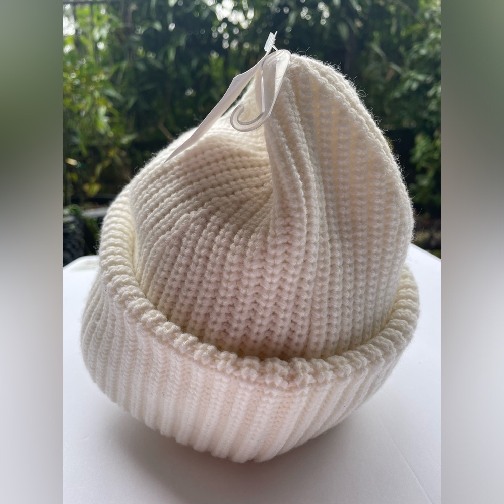 Coach Cream Ribbed Knit Beanie - Picture 13 of 17